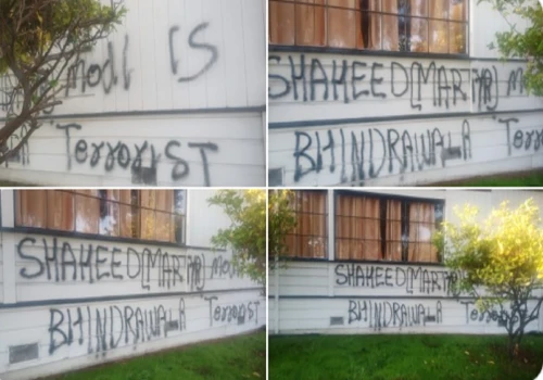 Hindu temple vandalised with pro-Khalistan slogans in California
